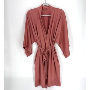 SIORO Kimono Robe Womens Large 3/4 Sleeve Loungewear Bathrobe